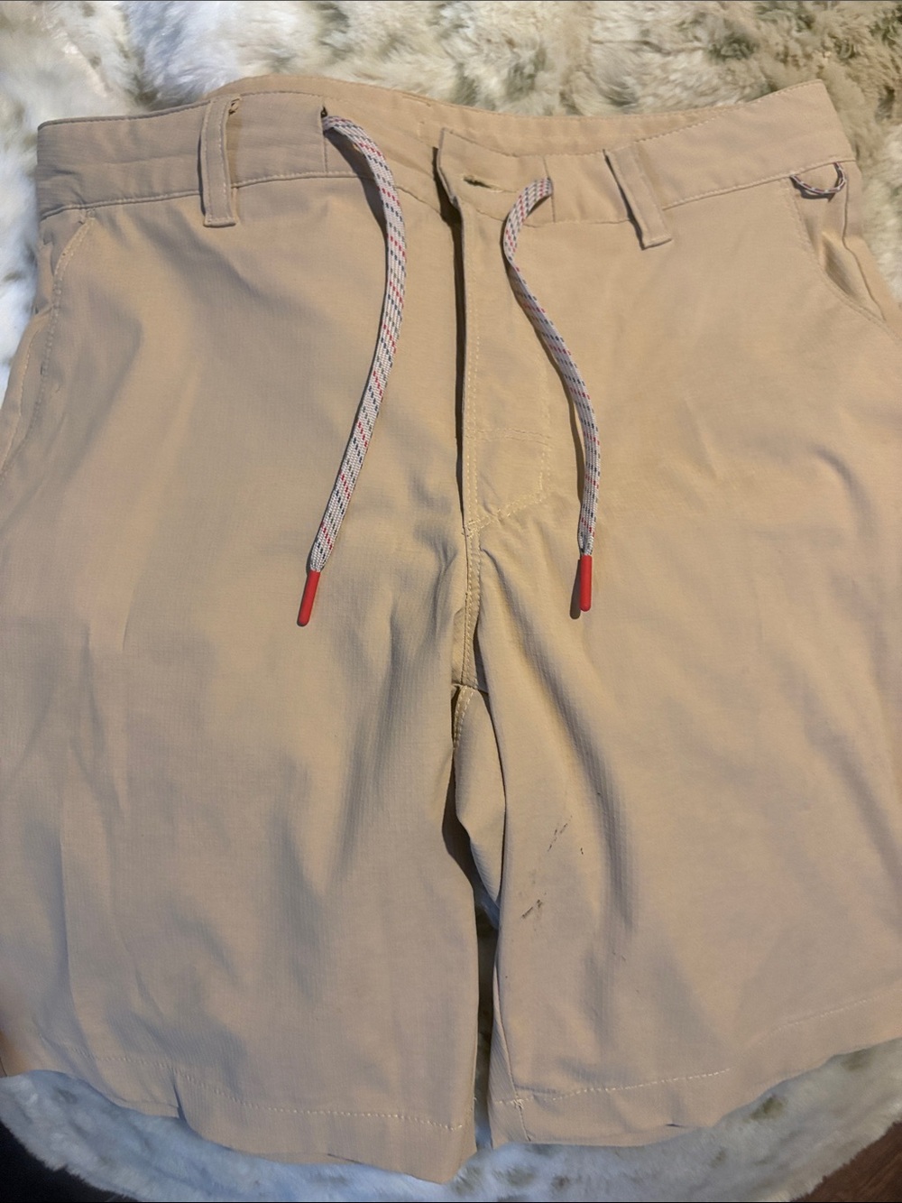 Columbia Men's Light Tan Drawstring Hybrid Shorts